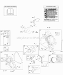 Camshaft Crankcase Cover Crankshaft Cylinder Lubrication OperatorS Manual PistonRingsConnecting Rod Warning Label Diagram and Parts List for 20G412-0100-E1  Briggs and Stratton Engine